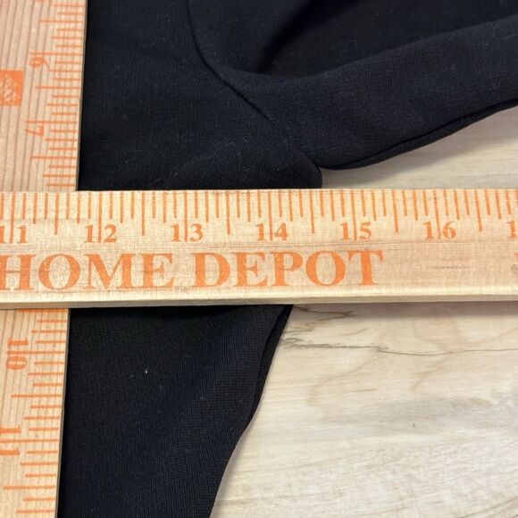 Carmen Marc Valvo Women XS Blouse Peplum Back Zipper Long Sleeve Black - Picture 5 of 7